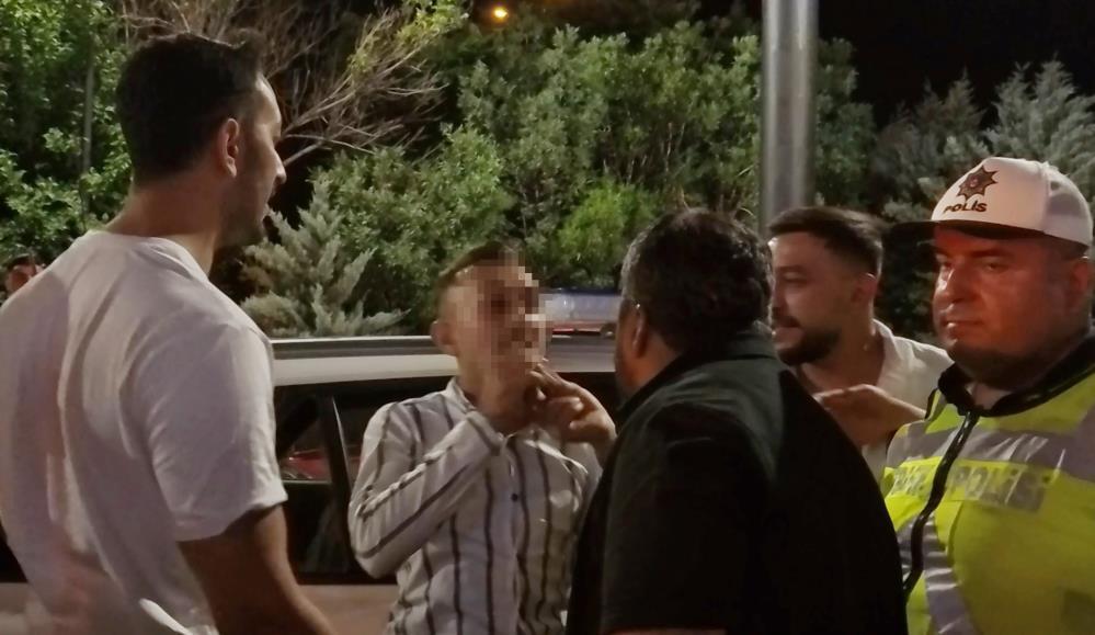 Aksaray’da alkollü sürücü polise kök söktürdü!