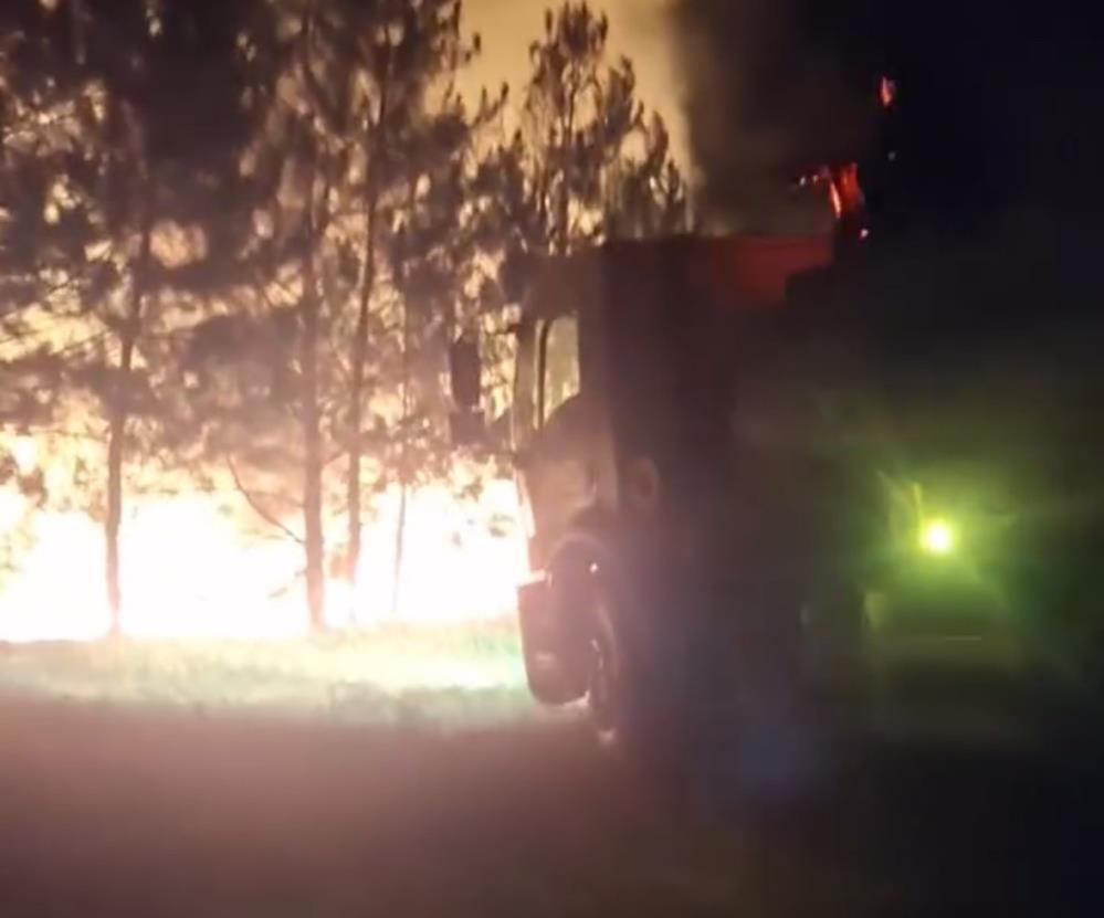 Bolu’da çıkan yangın ormana sıçramadan son anda söndürüldü