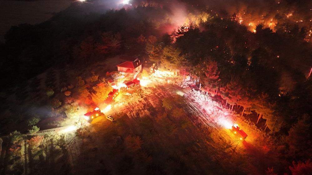 Çanakkale Bayramiç’te çıkan orman yangını kontrol altına alındı