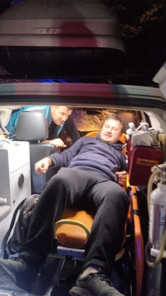 Bursa Uludağ’da mahsur kalan yürüyüşçü kurtarıldı